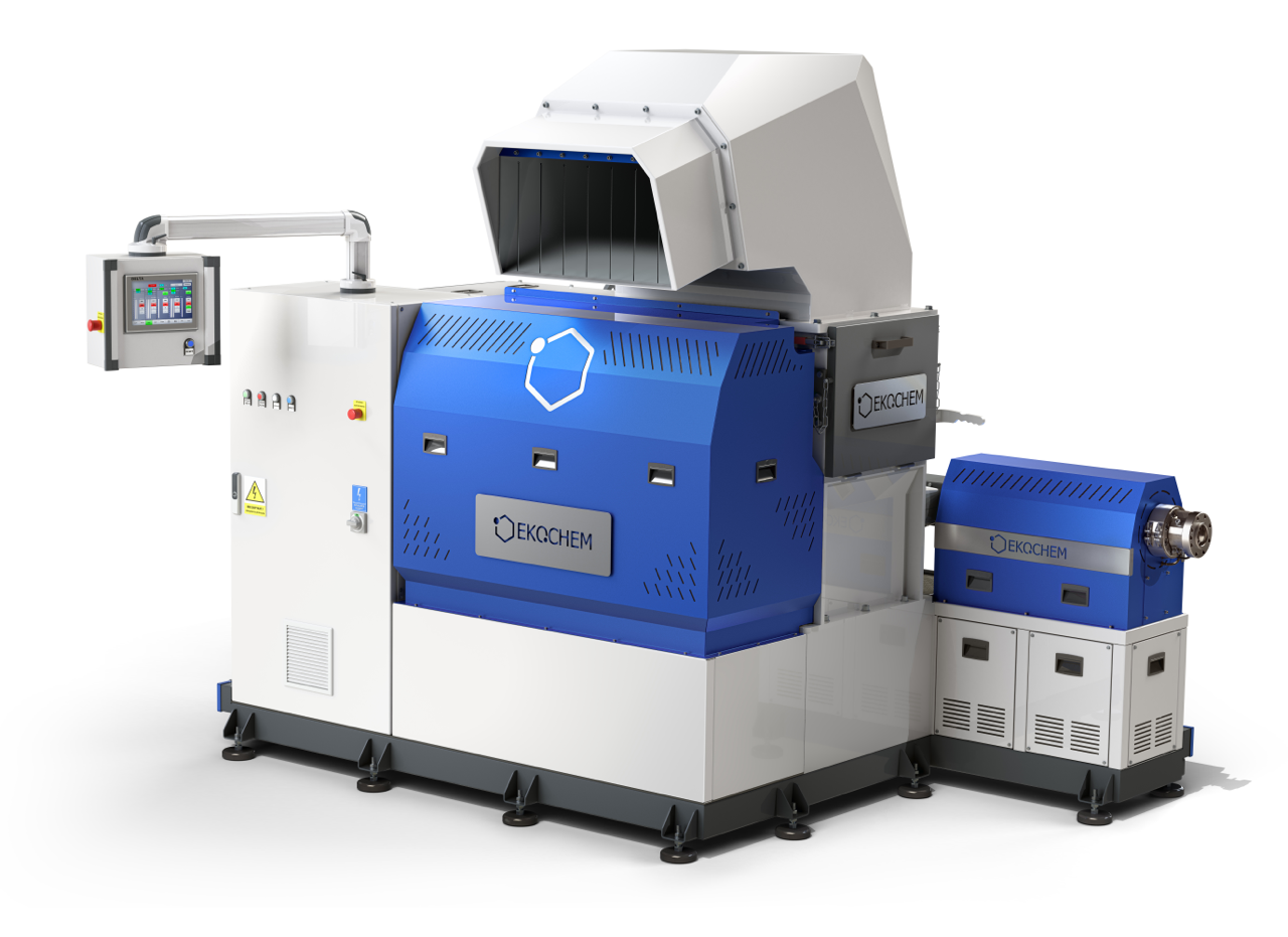 Zintegrowana maszyna do regranulacji, wytłaczania tworzyw